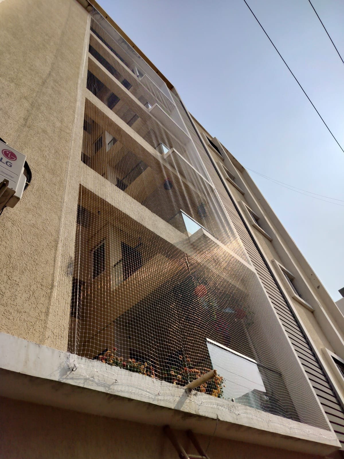 Building covering nets